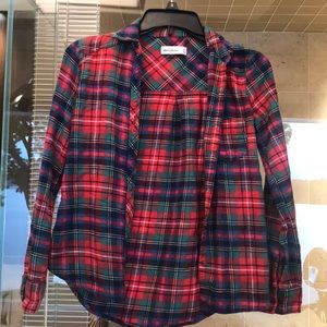 plaid button up shirt